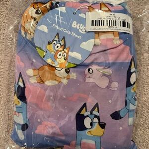 Little Sleepies Bluey Sleepytime Fitted Crib Sheet